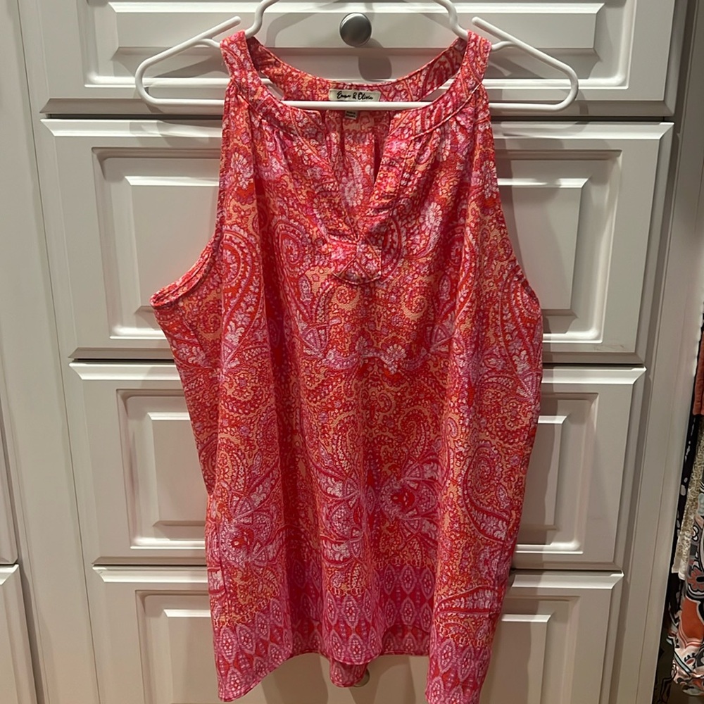 Emma & Oliver pink tank